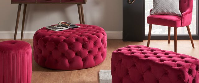 Velvet Ottomans