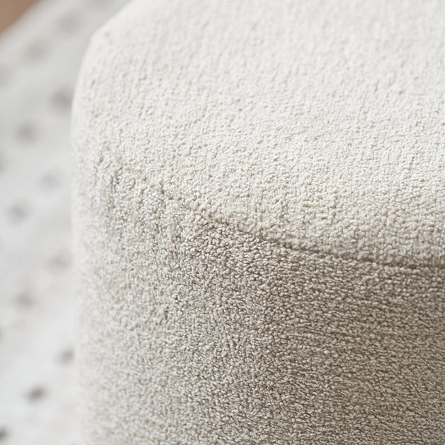 Olbia Taupe Teddy Pouffe
