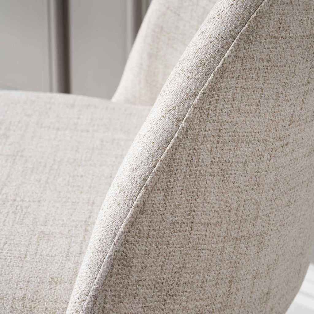 Lea Pebble Linen Bar Stool | Seating | Rūma