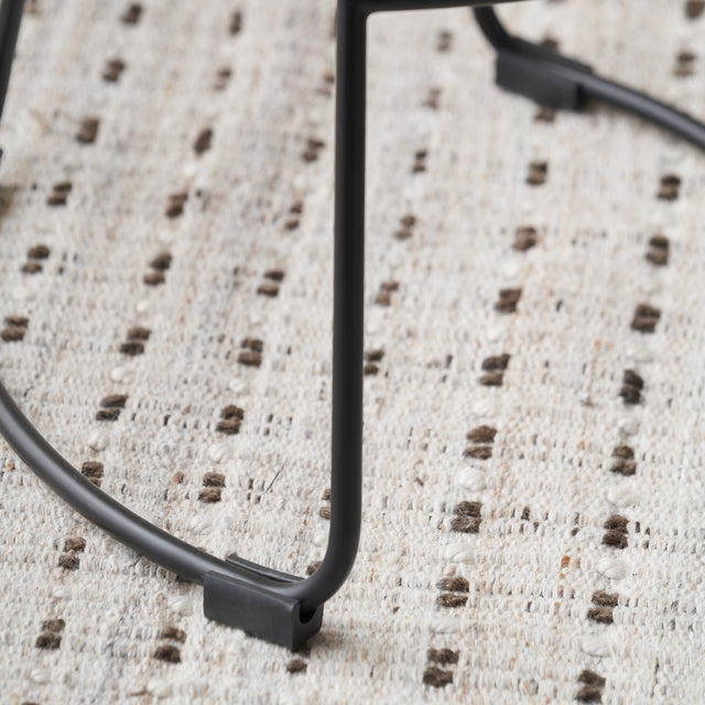 Lovissa Wood and Black Frame Bar Stool