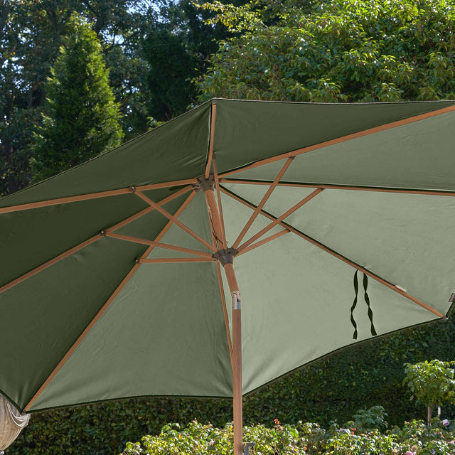 Platinum Riva Olive and Teak 3m Round Parasol