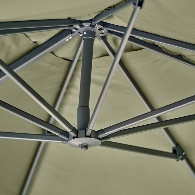 Platinum Challenger Premium Lush Green 3m Square Parasol