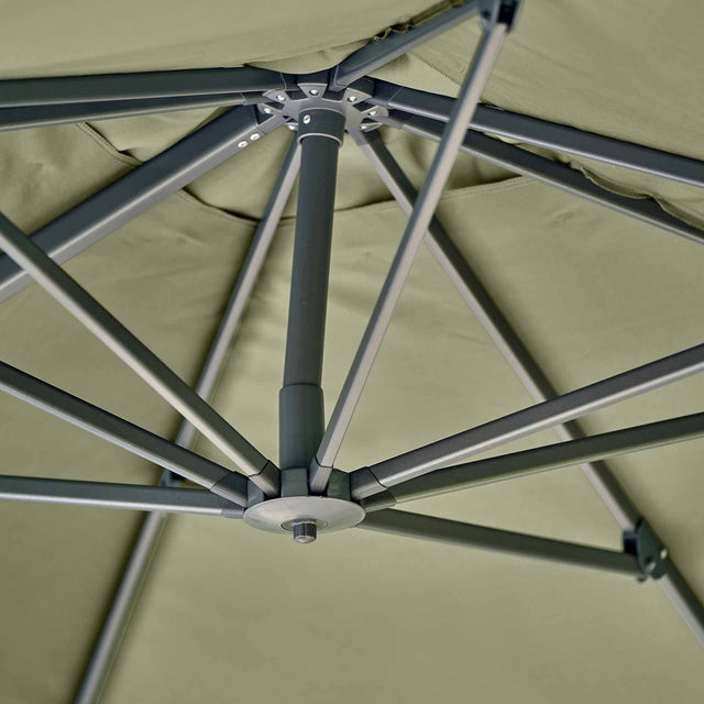Platinum Challenger Premium Lush Green 3m Square Parasol