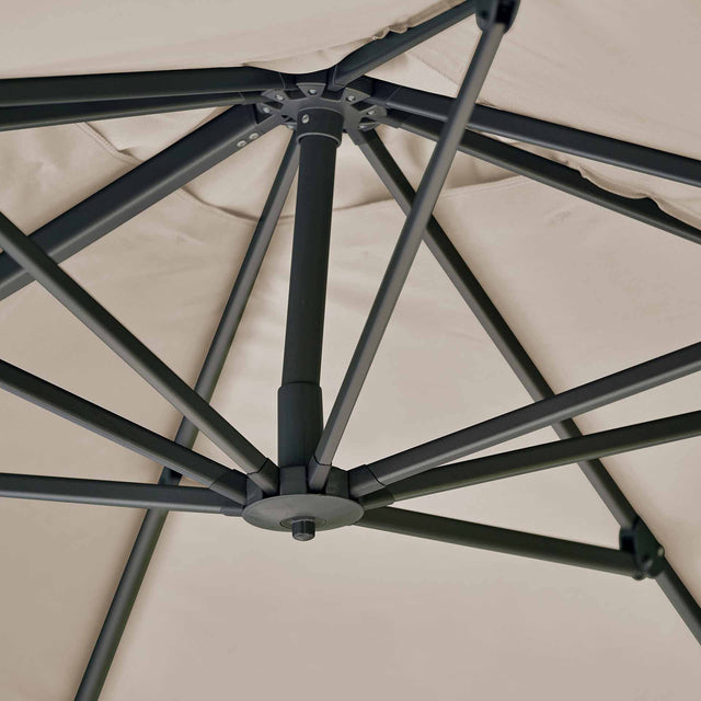 Platinum Challenger Premium Champagne 3.5 x 2.6m Rectangular Parasol