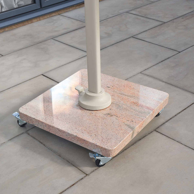 Platinum Venezia Sandstone Granite 120KG Wheeled Parasol Base