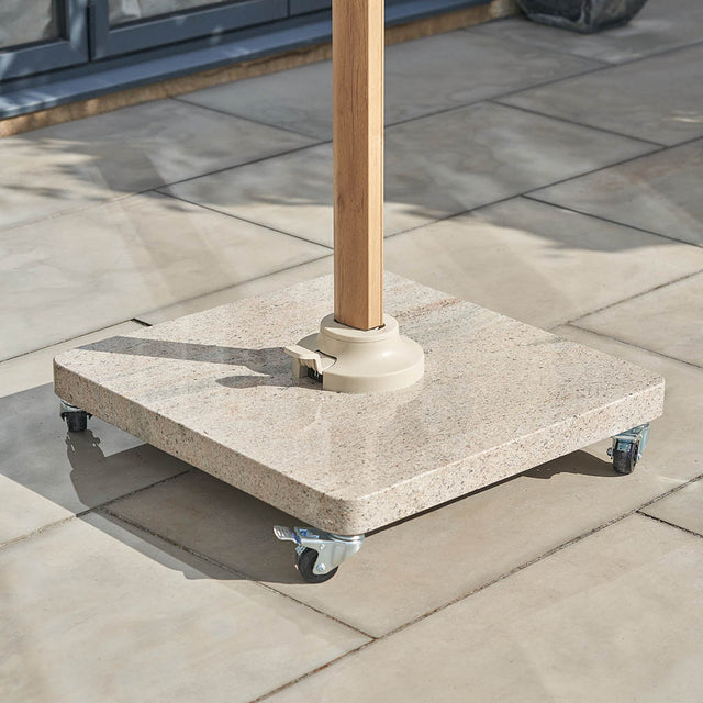 Platinum Venezia Sandstone Granite 120KG Wheeled Parasol Base