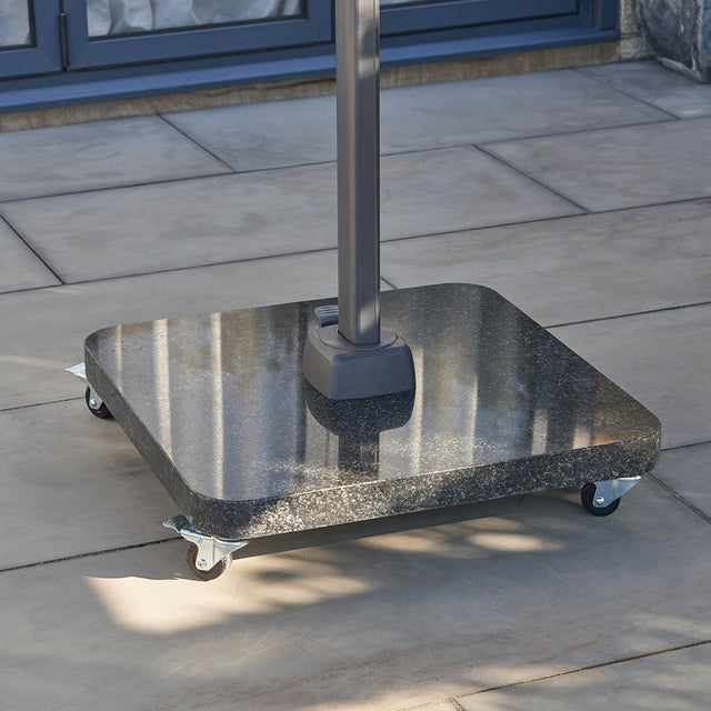 Platinum Ancona Anthracite Granite 120KG Wheeled Parasol Base