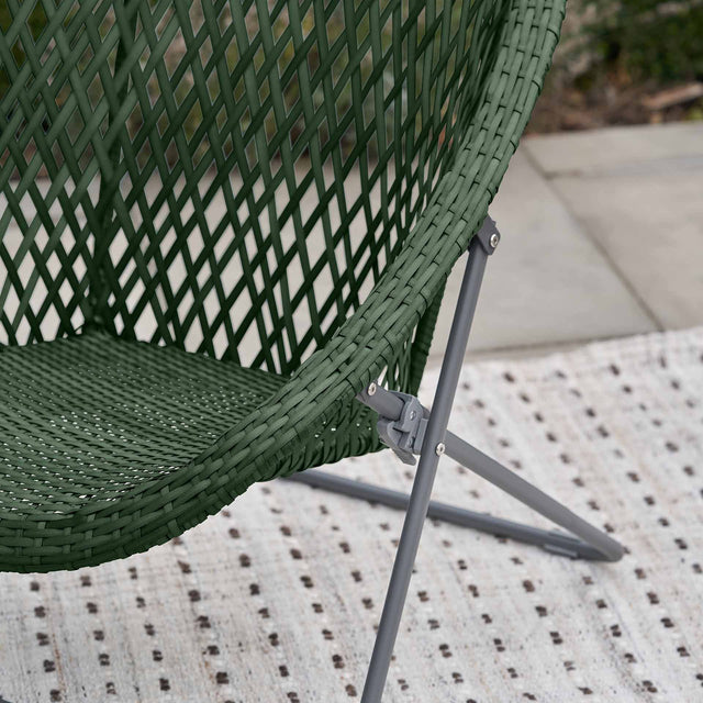 Evia Green Foldable Garden Chair Set