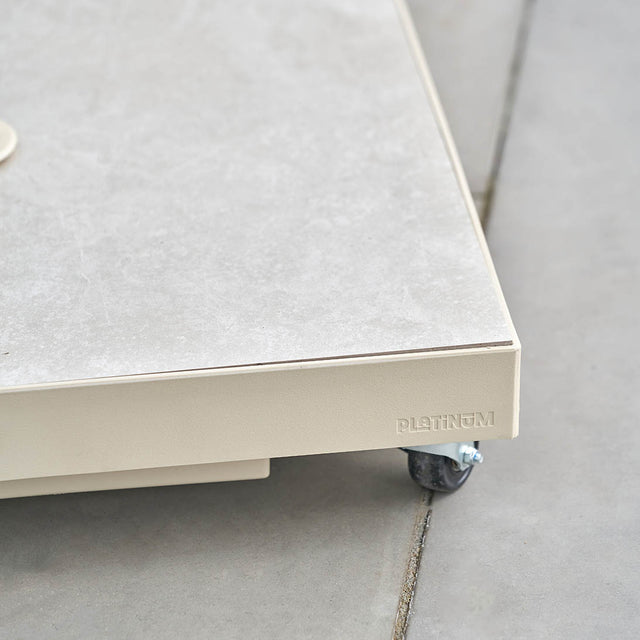 Platinum Ceramica Sandstone 40KG (when filled) Wheeled Parasol Base