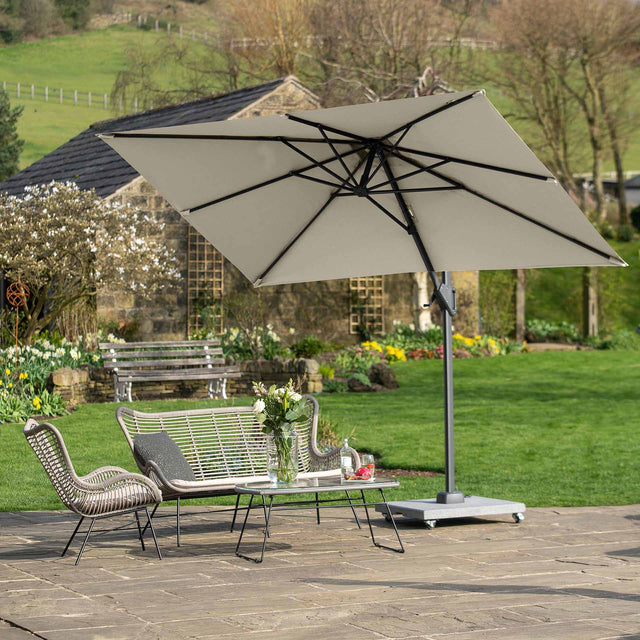 Platinum Voyager T1 Champagne 3m Rectangular Parasol