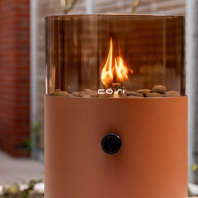 Cosi XL Mocha Brown and Smoked Fire Lantern