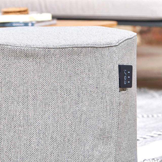 Cosipouf Comfort Grey Short Round 60x38cm High