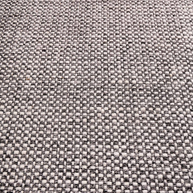 Indoor Outdoor Recycled Graphite Basket Weave Design Rug
