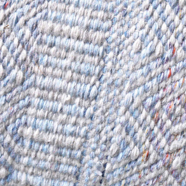 Indoor Outdoor Recycled Aqua Blue Inca Design Scatter Cushion