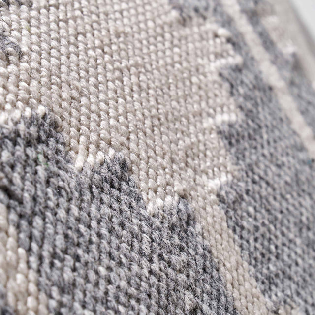 Indoor Outdoor Recycled Grey Moroccan Design Scatter Cushion