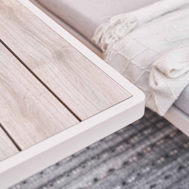 Amari Latte Outdoor Corner Seating Set with Adjustable Table