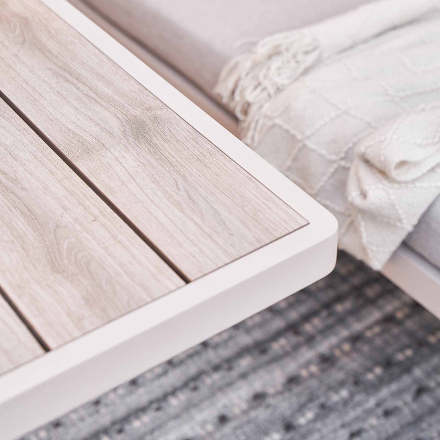 Amari Latte Outdoor Corner Seating Set with Adjustable Table