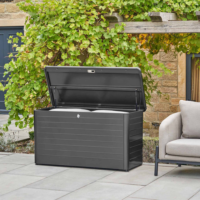 Rhodes Black Outdoor Small Cushion Box