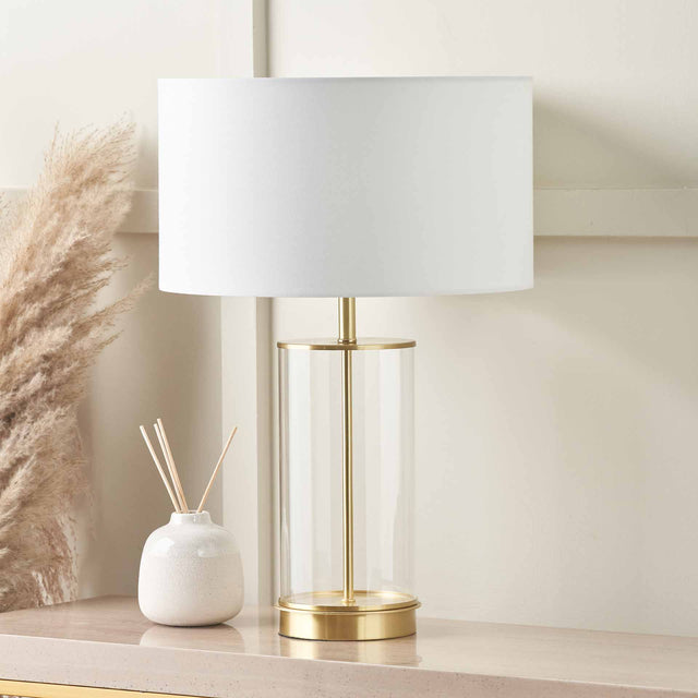 Morris Glass and Gold Table Lamp Base