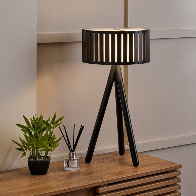 Hemsby Black Tripod Table Lamp