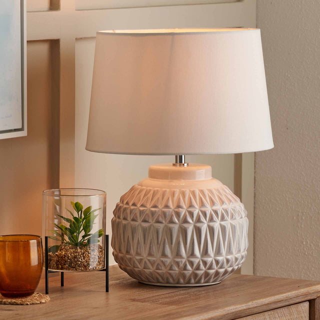 Acalan Warm White Aztec Table Lamp