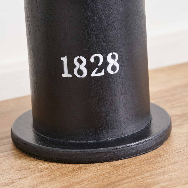 Peregrine Black Wood Lantern Table Lamp | Ruma