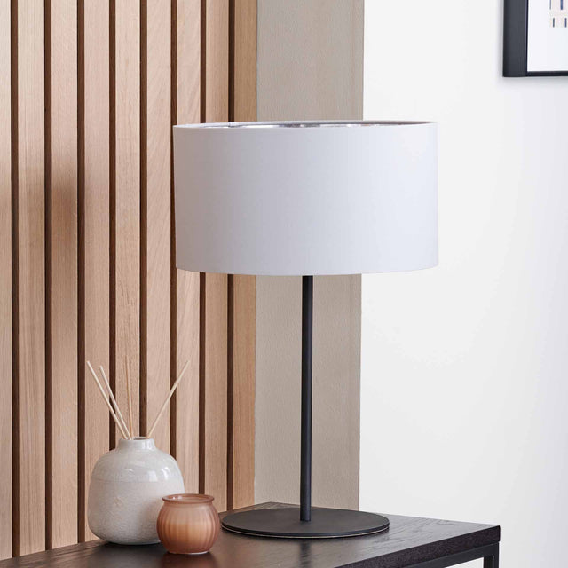 Ailyn Matt Black Table Lamp