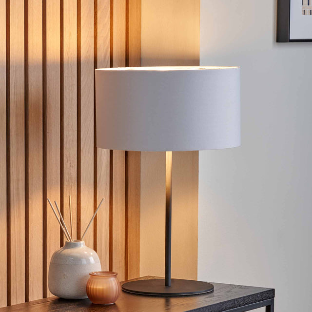 Ailyn Matt Black Table Lamp