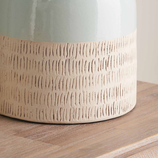 Lilith Duck Egg Stoneware Table Lamp Base