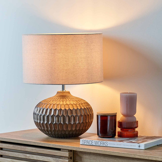 Hudson Bronze Ceramic Table Lamp | Ruma