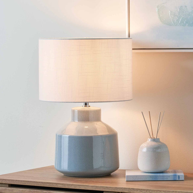 Tiana Duck Egg Blue Table Lamp | Ruma