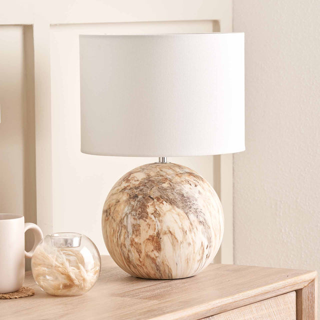 Onyx Natural Stone Effect Table Lamp
