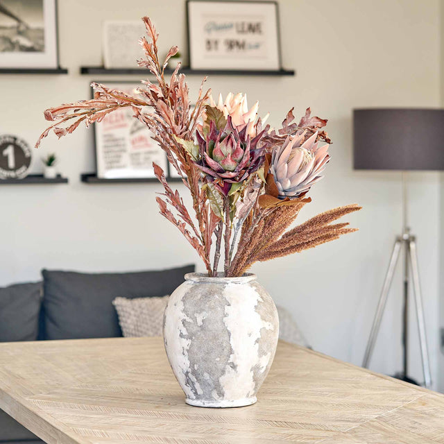 Mulberry Brown Dried Flower 5 Stem Bunch