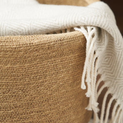 Kati Seagrass Natural Round Basket