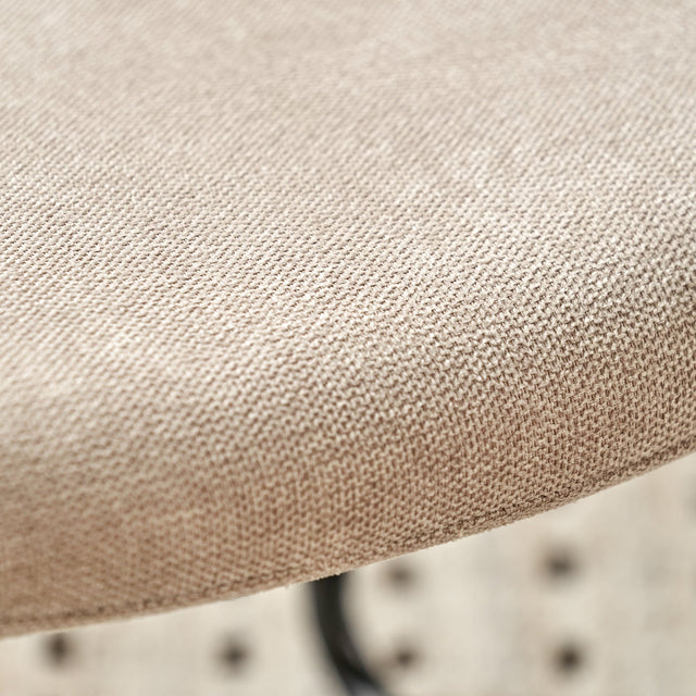 Gia Natural Chenille Lounging Chair and Footstool