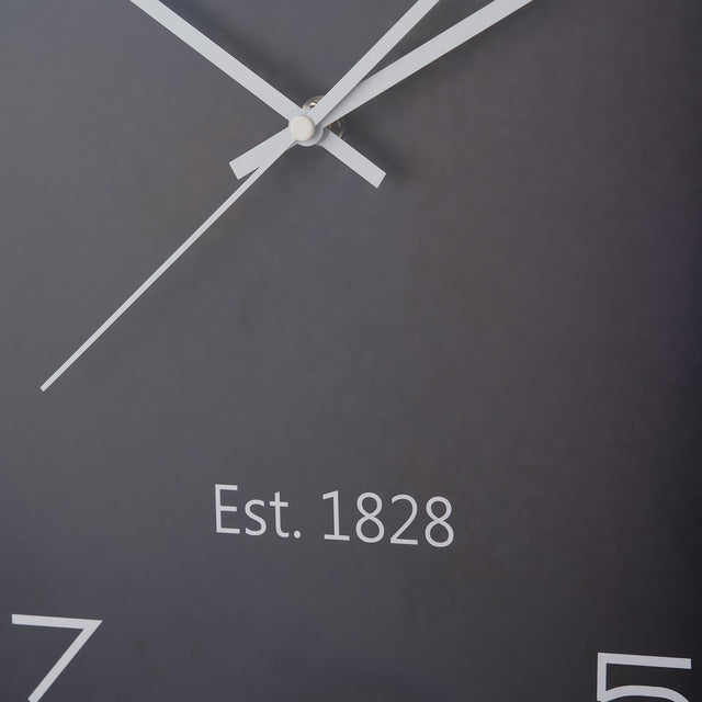 Kaci Black and Silver Dome Face Wall Clock