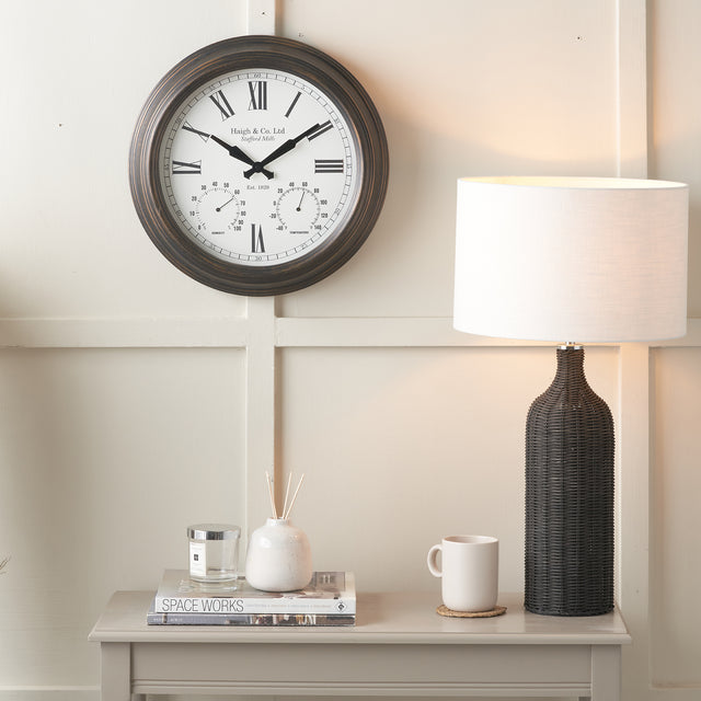 Berkley Antique Bronze Indoor Outdoor Wall Clock