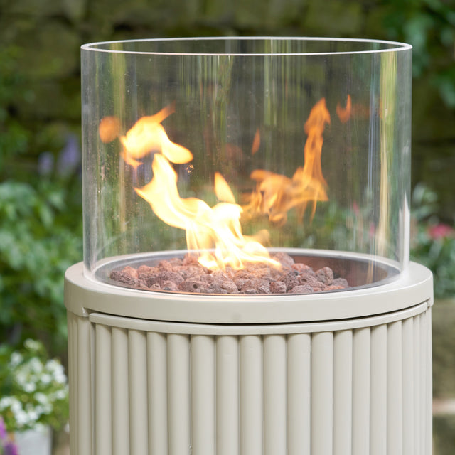 Cosipillar Tube Sandy Beige Fire Lantern