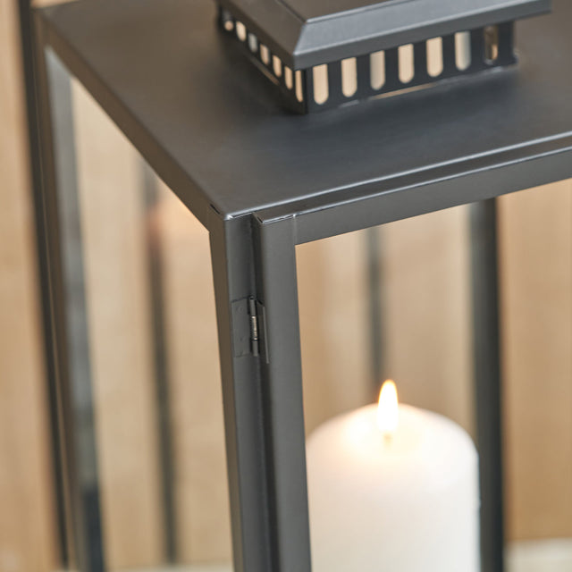 Miley Black Large Lantern