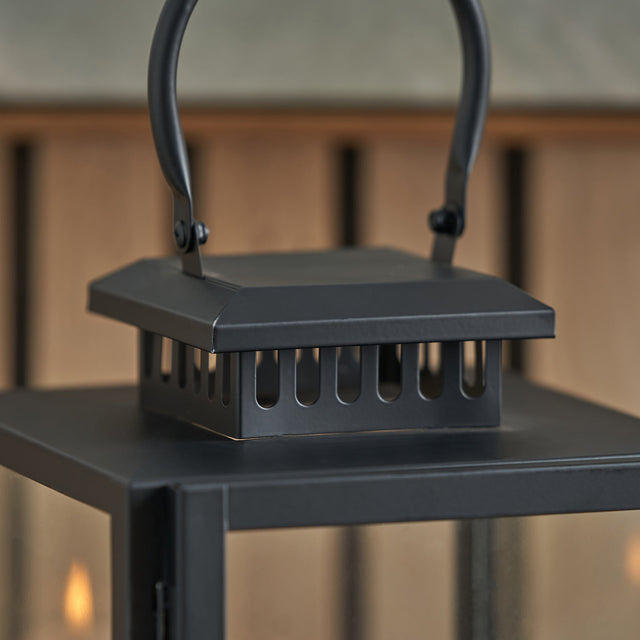 Miley Black Medium Lantern