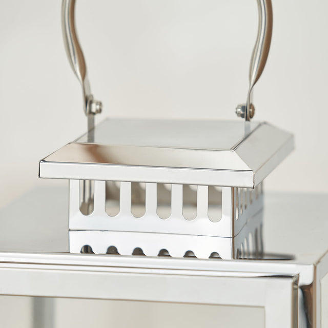 Miley Silver Medium Lantern