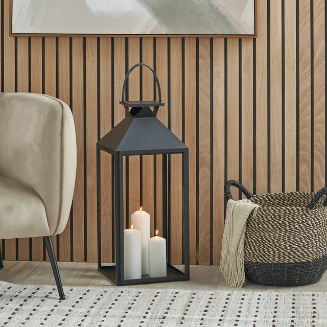 Ernsley Black Large Lantern
