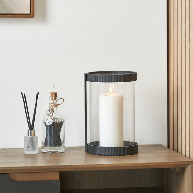 Cohen Black Ribbed Hurricane