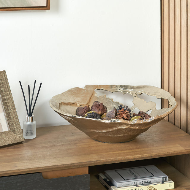 Henrico Gold Openwork Decorative Bowl