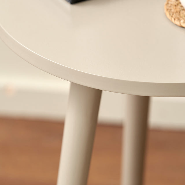 Hartland Putty Pine Wood Side Table