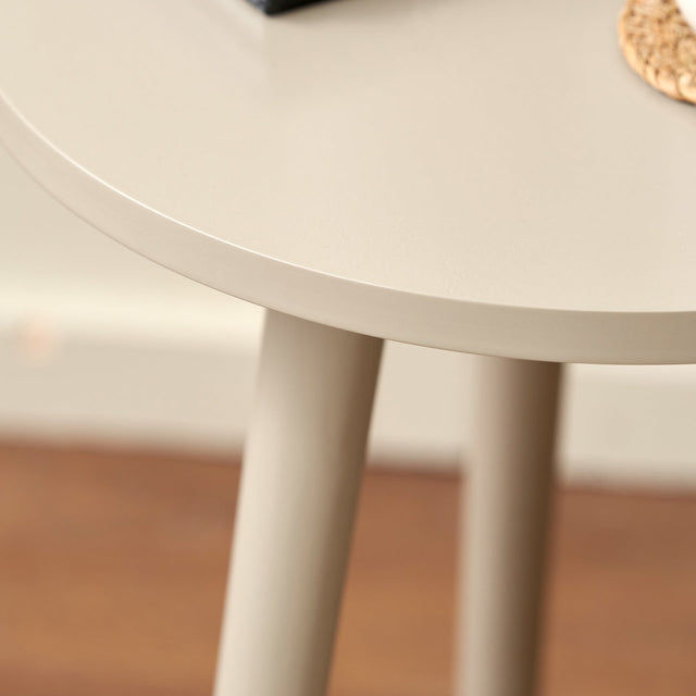 Hartland Putty Pine Wood Side Table