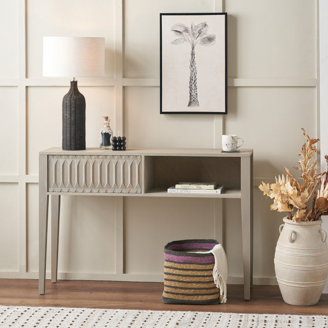 Pai Light Grey Mango Wood Console Table