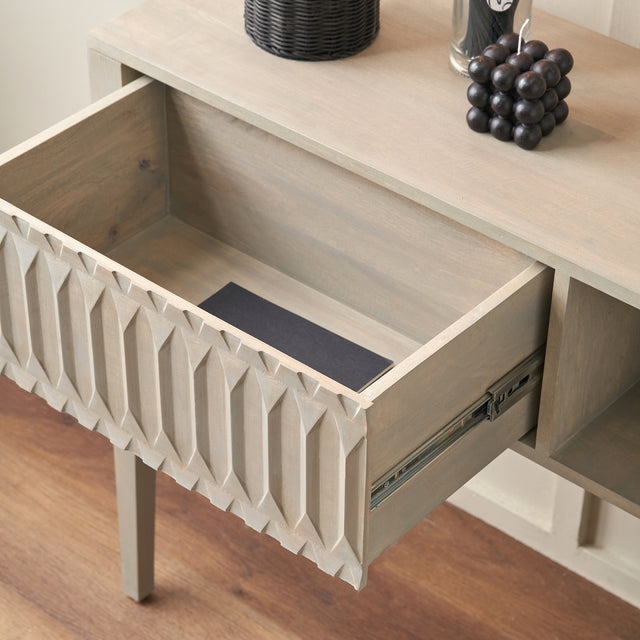 Pai Light Grey Mango Wood Console Table