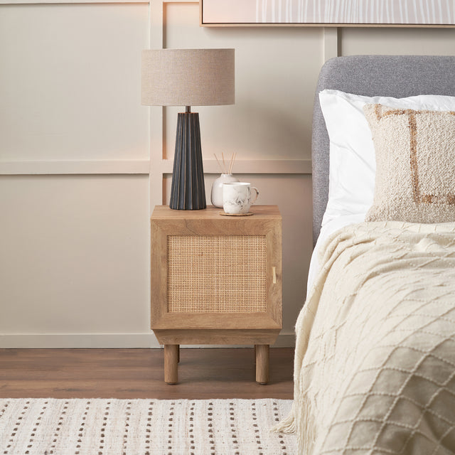 Hendrix Natural Rattan 1 Door Cupboard Unit