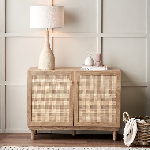 Hendrix Natural Rattan 2 Door Cabinet